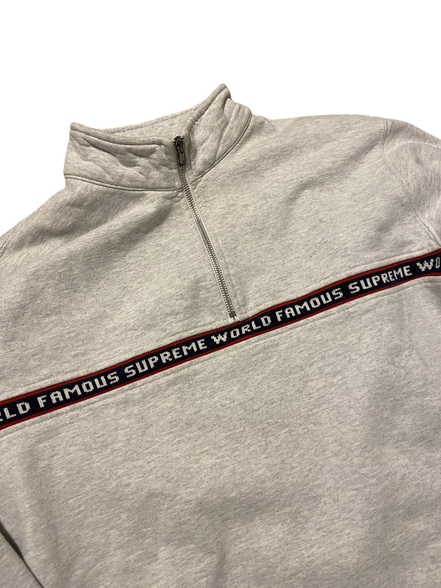 Supreme 1/4 zip peysa (L)