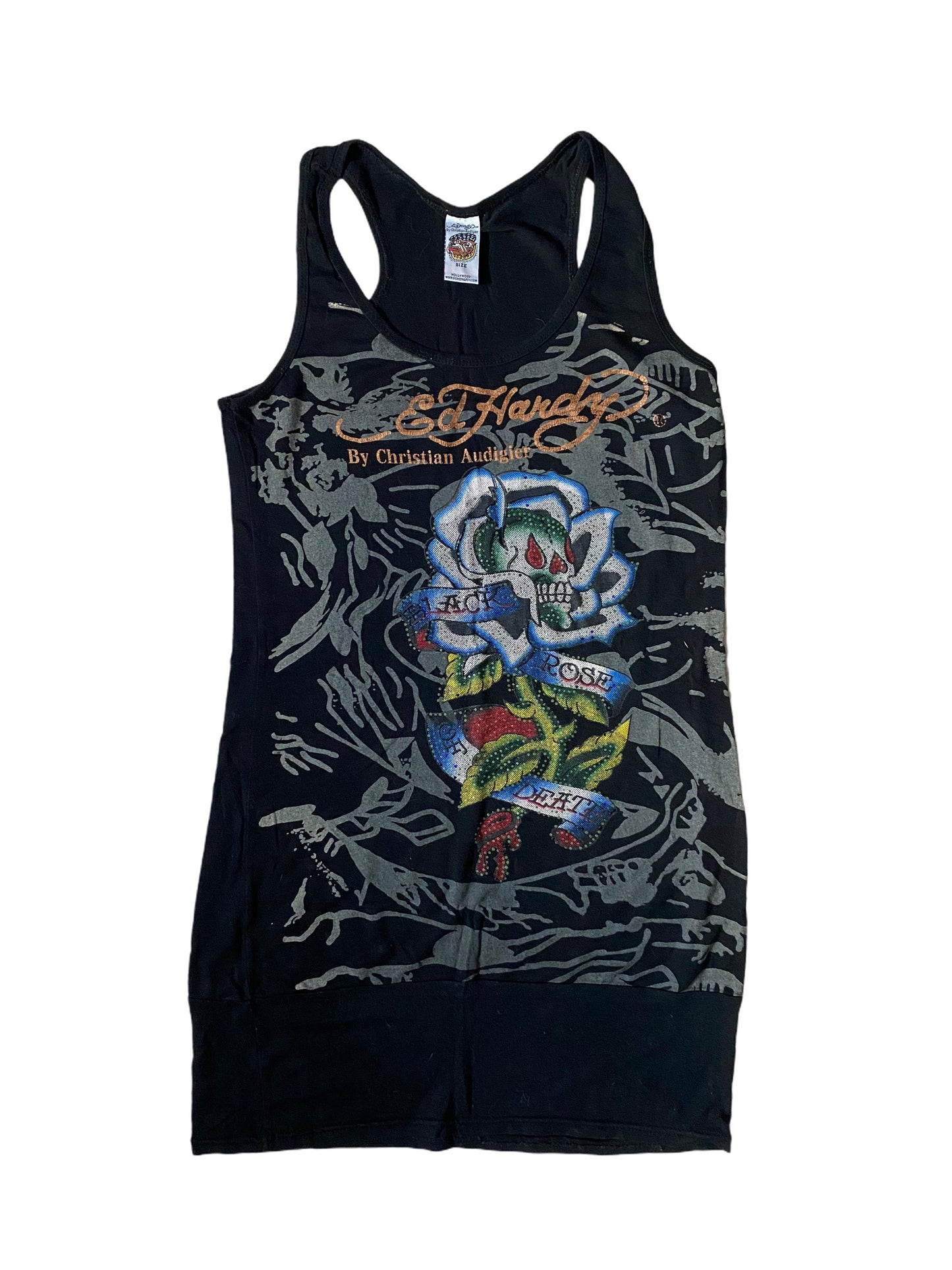 Ed Hardy hlýrakjóll (M)